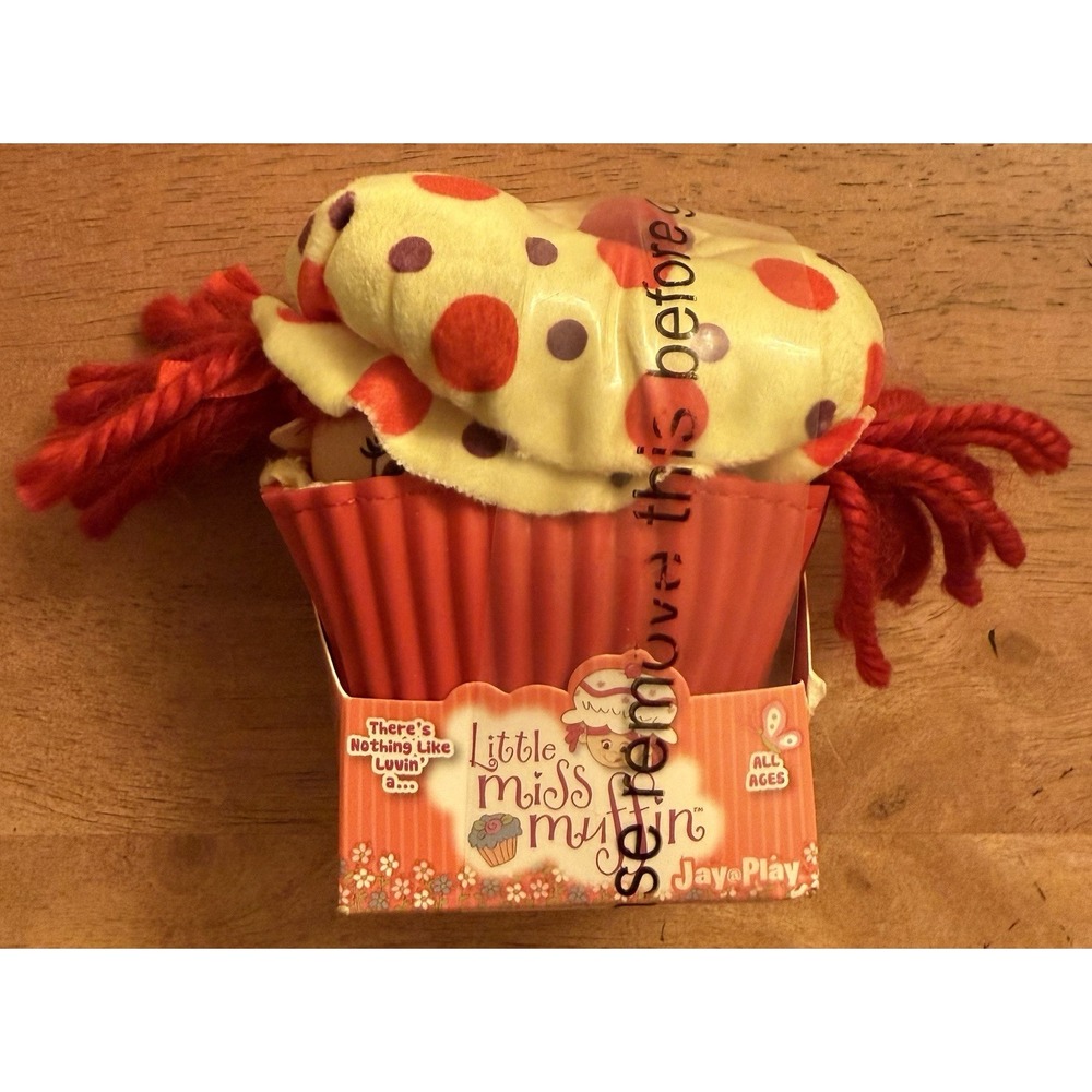 Little Miss Muffin 9" Soft Doll Flips Into A Muffin, Strawberry Scented/New‎